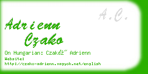 adrienn czako business card